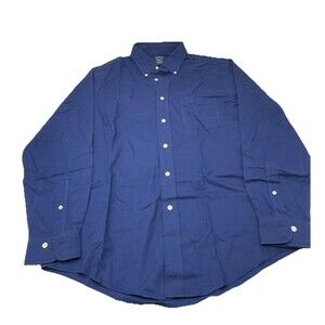 Brooks Brothers Supina Cotton Button Up Long Sleeve Dress Shirt Casual Men Large